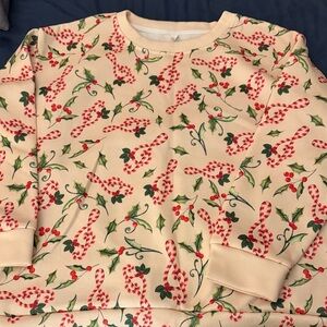 Holiday Candy Cane Women's Sweatshirt